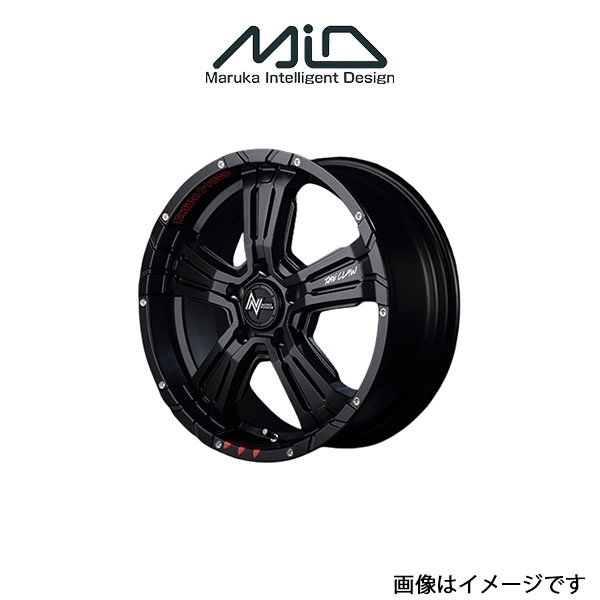 MID ナイトロパワー クロスクロウ GE アルミホイール 1本 クラウン 200系(17×7J 5-114.3 INSET40 セミグロスブラック) NITRO POWER