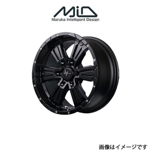 MID ナイトロパワー クロスクロウ アルミホイール 1本 ハイエース/レジアスエース 200系(16×6.5J 6-139.7 INSET38 セミグロスブラック)