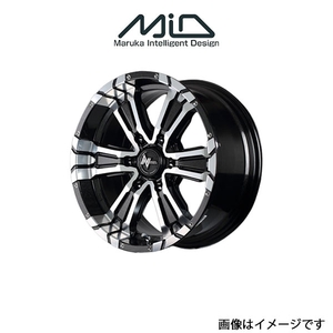 MID ナイトロパワー クロスクロウ アルミホイール 1本 ランドクルーザープラド 150系(17×8J 6-139.7 INSET20 ブラックメタリック)