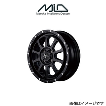 MID ナイトロパワー M10パーシングKC アルミホイール 1本 ラパン HE系(15×5J 4-100 INSET45 セミグロスブラック/マシニング)NITRO POWER_画像1