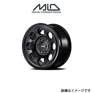 MID ガルシア パーム8 アルミホイール 1本 ハイエース/レジアスエース 200系(15×6J 6-139.7 INSET33 セミグロスブラック)GARCIA PALM8