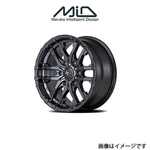 MID ナイトロパワー M26クロスファング アルミホイール 1本 ランドクルーザープラド 150系(17×8J 6-139.7 INSET20 バレルブラック)