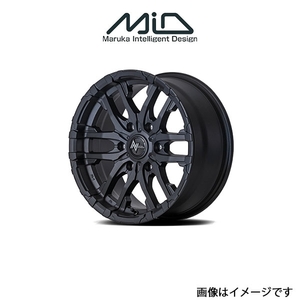 MID ナイトロパワー M26クロスファング アルミホイール 1本 ハイラックスサーフ 210系(17×8J 6-139.7 INSET20 ブラストブラック)