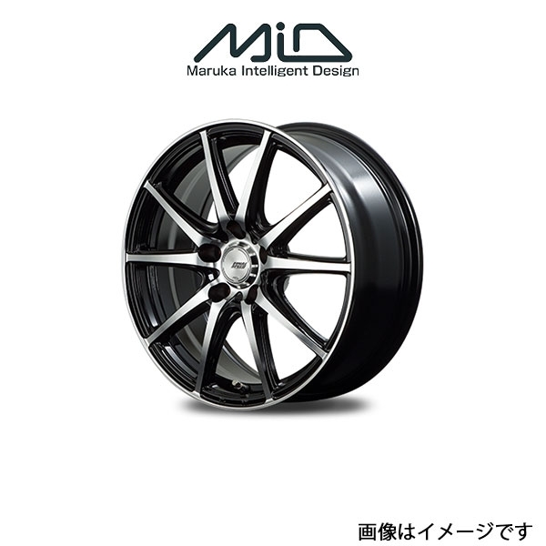 MID ファイナルスピード GRガンマ アルミホイール 1本 セレナ 27系(15×6J 5-114.3 INSET45 ブラックポリッシュ)FINALSPEED GR GANMA