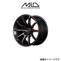 MID RMPレーシング R25 アルミホイール 1本 キューブ 12系(16×6J 4-100 INSET43 ガンメタポリッシュ/ブラッククリア)RMP RACING R25_画像1