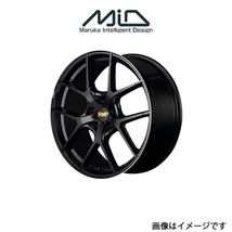 MID RMP 025F アルミホイール 1本 エクストレイル 33系(18×8J 5-114.3 INSET42 セミグロスブラック+リムエッジDC+ロゴマシニング)_画像1