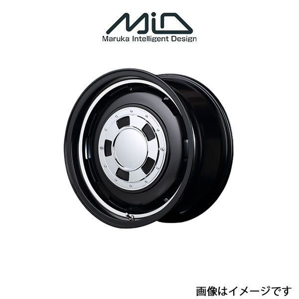 MID ガルシア シスコ アルミホイール 1本 フレアワゴン MM32S/MM42S(14×4.5J 4-100 INSET45 セミグロスブラック)GARCIA CISCO