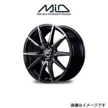 MID シュナイダー DR02 アルミホイール 1本 MPV LW3W/LWFW(16×6.5J 5-114.3 INSET48 ブラックポリッシュ+ブラッククリア)SCHNEIDER DR 02_画像1