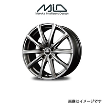 MID ユーロスピード V25 アルミホイール 1本 セレナ 25系(15×6J 5-114.3 INSET45 メタリックグレー)EUROSPEED V25_画像1