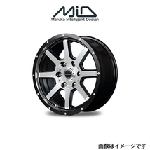 MID ロードマックス WF8 アルミホイール 1本 フレアクロスオーバー MR31S/MR41S(14×4.5J 4-100 INSET43 セミグロスブラック)ROADMAX_画像1