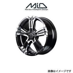 MID ナイトロパワー クロスクロウ アルミホイール 1本 アウトランダー CW5W(17×7J 5-114.3 INSET40 ブラックメタリック)NITRO POWER