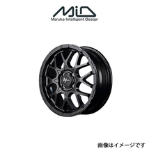 MID ナイトロパワー M28バレットKC アルミホイール 1本 トッポ H82A(15×5J 4-100 INSET48 セミグロスブラック)NITRO POWER M28 BULLET KC_画像1