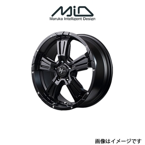 MID ナイトロパワー クロスクロウ アルミホイール 1本 アウトランダー CW5W(17×7J 5-114.3 INSET40 セミグロスブラック)NITRO POWER