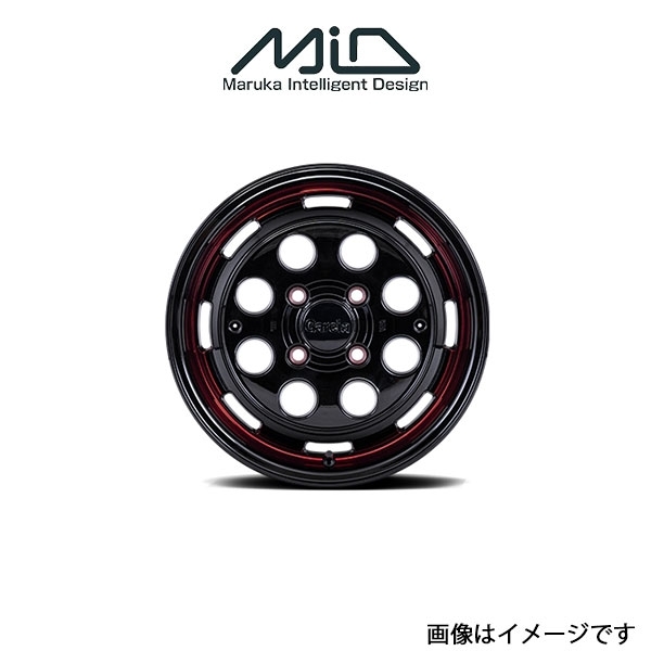 MID ガルシア シスコポップ アルミホイール 4本 キャスト アクティバ LA250S/LA260S(15×4.5J 4-100 INSET45 ポップレッド)GARCIA CISCOPOP