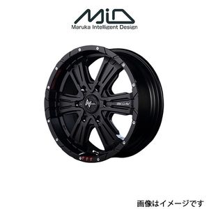 MID ナイトロパワー クロスクロウ GE アルミホイール 4本 ランドクルーザープラド 150系(17×8J 6-139.7 INSET20 セミグロスブラック)