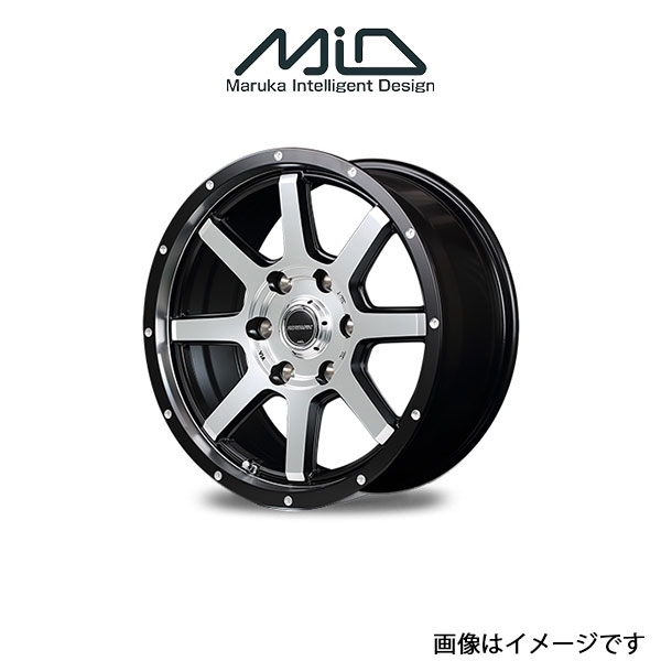 MID ロードマックス WF8 アルミホイール 4本 タント L375/L385(14×4.5J 4-100 INSET43 セミグロスブラック)ROADMAX