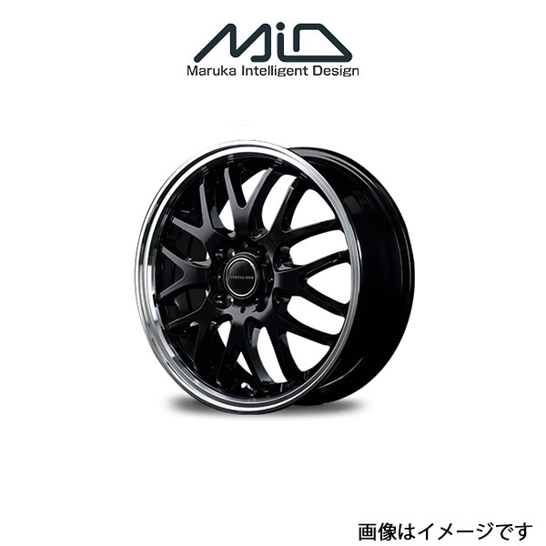 MID ヴァーテックワン EXE10 アルミホイール 4本 ミラアヴィ L250/L260(14×4.5J 4-100 INSET45 グロッシーブラック)VERTEC ONE EXE10