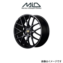 MID RMP 028F アルミホイール 4本 クラウン 220系(18×8J 5-114.3 INSET42 セミグロスブラック+リムエッジDC+ロゴマシニング)_画像1