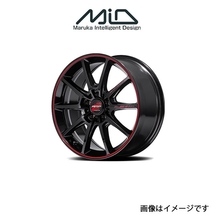 MID RMPレーシング R25PLUS アルミホイール 4本 キザシ 91系(18×8J 5-114.3 INSET45 ブラック/リムレッドライン)RMP RACING R25PLUS_画像1