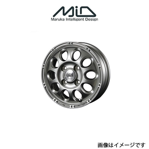 MID マナレイスポーツ ガイア ブリッグ アルミホイール 4本 スクラムトラック DG16T(12×3.5B 4-100 INSET45 シルバー)GAIA BRIG