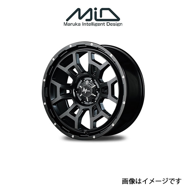 MID ナイトロパワー H6スラッグ アルミホイール 4本 ロードスター ND系(16×6J 4-100 INSET40 セミグロスブラック)NITRO POWER H6 SLUG