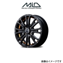 MID ガルシア SSリボルバーKC アルミホイール 4本 フレアクロスオーバー MR52S/MR92S(14×4.5J 4-100 INSET45 アンダーカットオレンジ)_画像1