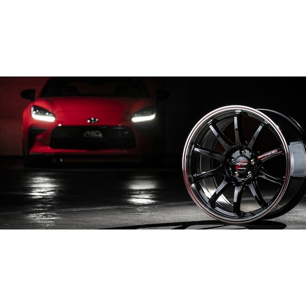 MID RMPレーシング R10 アルミホイール 4本 BRZ ZD8(17×7J 5-100 INSET48 クリスタルブラック/リムポリッシュ+レッド)RMP RACING R10 MID RMPレーシング R10 アルミホイール 4本 BRZ ZD8(17×7J 5-100 INSET48 クリスタルブラック/リムポリッシュ+レッド)RMP RACING R10