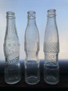 古いジュース瓶　3本　ガラス瓶