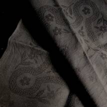 1900年初期 フランス テーブル ナプキン ブラウン 立体 イニシャル 刺繍 モノグラム ナプキン モノグラム カットワーク アンティーク_画像3