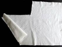 19世紀 手織リネン 46.5cm×72cm フランス アンティーク リネン Linen クロス 布材 縫製 古布 民藝 工藝 服飾 半物 テキスタイル はぎれ U7_画像7