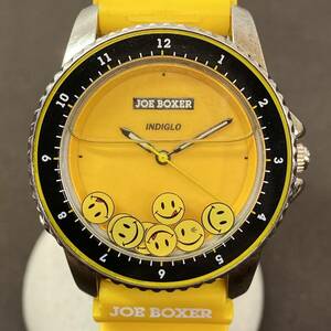 ●【MH-6575】中古品 JOE BOXER TIMEX製 腕時計 逆回転防止ベゼル INDIGLO 蓄光 クオーツ 現状稼働品 希少【レターパックプラス可】