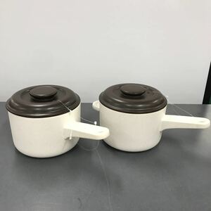 ADAM&EVE たちきち　片手鍋 調理器具 鍋 陶器　2個セット　現状品　中古品