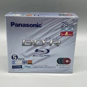 ☆未開封品☆Panasonic パナソニック ハイビジョン録画対応 BD-R 25GB ブルーレイディスク☆5PACK☆1〜4倍速☆ビデオ用 1回録画