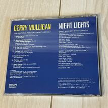 CDアルバム☆GERRY MULLIGAN NIGTH LIGHTS_画像4