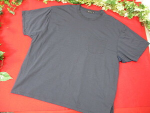 6AS326 大きいサイズ　EL.FO 半袖Tシャツ　サイズ５L　ネイビー