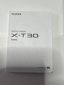 【送料無料】Fuji X-T30　使用説明書 　♯K20