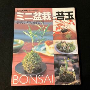 別冊NHK趣味の園芸○2004年2月20日号○ミニ盆栽と苔玉○失敗しない育て方○草の盆栽○木の盆栽○おすすめ盆栽植物○NHK出版