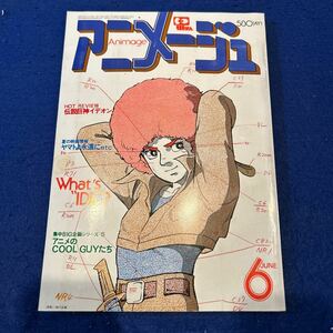 アニメージュ◆1980年6月号◆Vol.24◆伝説巨神イデオン◆ヤマトよ永遠に◆機動戦士ガンダム◆ニルスのふしぎな旅