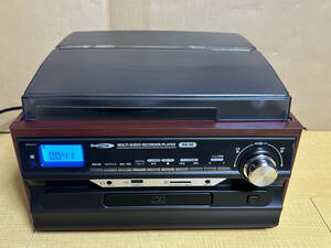【動作良品】Bearmax マルチオーディオレコーダー プレイヤー MA-88 クマザキエイム CD カセットテープ レコード ラジオ SD