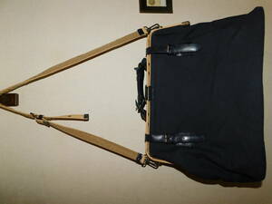 木和田　日本製　ダレスタイプボストンバッグ　KIWADA 紺　旅行鞄　一、二泊用　旅行に　帆布 鍵付き