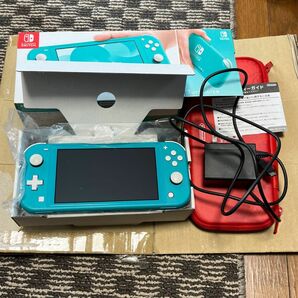 Nintendo Switch Lite ターコイズ 完品 ゲーム機本体ケース付き 最安値