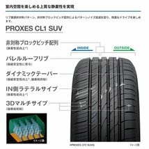 2024年製 TOYO PROXES CL1 SUV 215/50R18 215/50-18 92V トーヨー プロクセス CL1SUV CF2 SUVの後継モデル 4本送料税込54,639円~_画像3