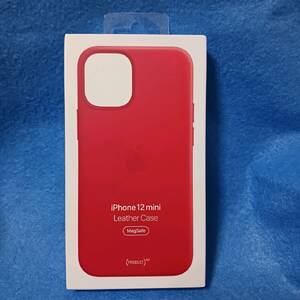 【正規品・未使用】iPhone 12 mini レザーケース MagSafe 赤