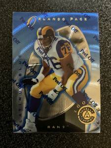 NFL Rams ラムズ 1997 Pinnacle Totally Certified Platinum Blue #121 Orlando Pace