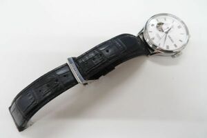 8008/dt/01.31 SEIKO セイコー 4R39-00W0 PRESAGE プレサージュ 白文字盤 メカニカル 裏スケ メンズ腕時計 AUTOMATIC 自動巻（89740）