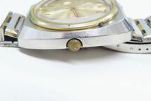 9012/dt/02.03 ELGIN AUTOMATIC WATERPROOF メンズ腕時計 ゴールド シルバーカラー（89868）_画像4