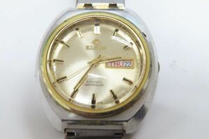 9012/dt/02.03 ELGIN AUTOMATIC WATERPROOF メンズ腕時計 ゴールド シルバーカラー（89868）