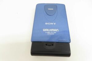 9067/dt/02.09 SONY WM-EX1 ネイビーカセット プレーヤー ウォークマン ソニー CASSETTE WALKMAN 動作未確認（90116）