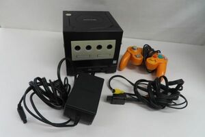 2008/dt/02.20 同梱不可 任天堂 ニンテンドー ゲームキューブ 本体 コントローラー セット ブラック Nintendo GAMECUBE GCジャンク（90524