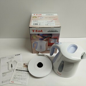 NA★1円〜 中古品 未使用T-fal ティファール 電気ケトル Justine+ KO4904JP 1.2L スカイブルー ポット 湯沸かし 住まい